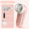 Electric Fabric Shaver Pink Clothes Hair Remover Sweater Hair Ball Trimmer Wire Cutter with Replaceable Stainless Steel Blades for Sofas and Clothes