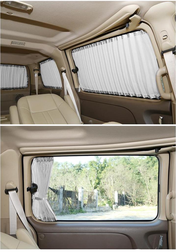 Sea Lion EV Sunshade Curtains - Sun Protection, Light Blocking, Heat Insulation, Special Double Track for Car Windows.