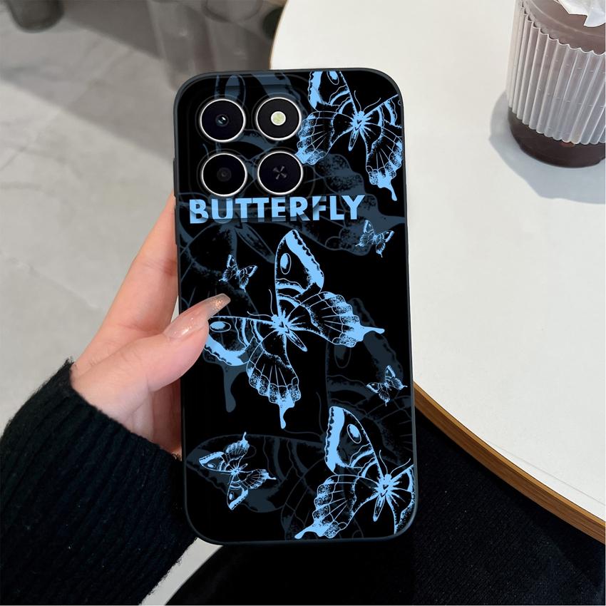 For Huawei Honor X6C X7C 400 Pro Lite Phone Case Pretty Pink Cloud Patterns Liquid Silicone Newly Upgrade Anti Drop Protective Covers For Huawei Shell