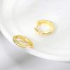 ZHOUYANG Small Hoop Earrings Women Hip Hop Jewelry Circle Round A Zircon Rose Gold Color Men Piercing Ear Clip Wholesale KBE126