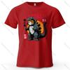 Catzilla Creative Printed Unisexs Tshirt 100 Cotton Oversized Playful Graphic Tees For Unisex Tops Tees Streetwear