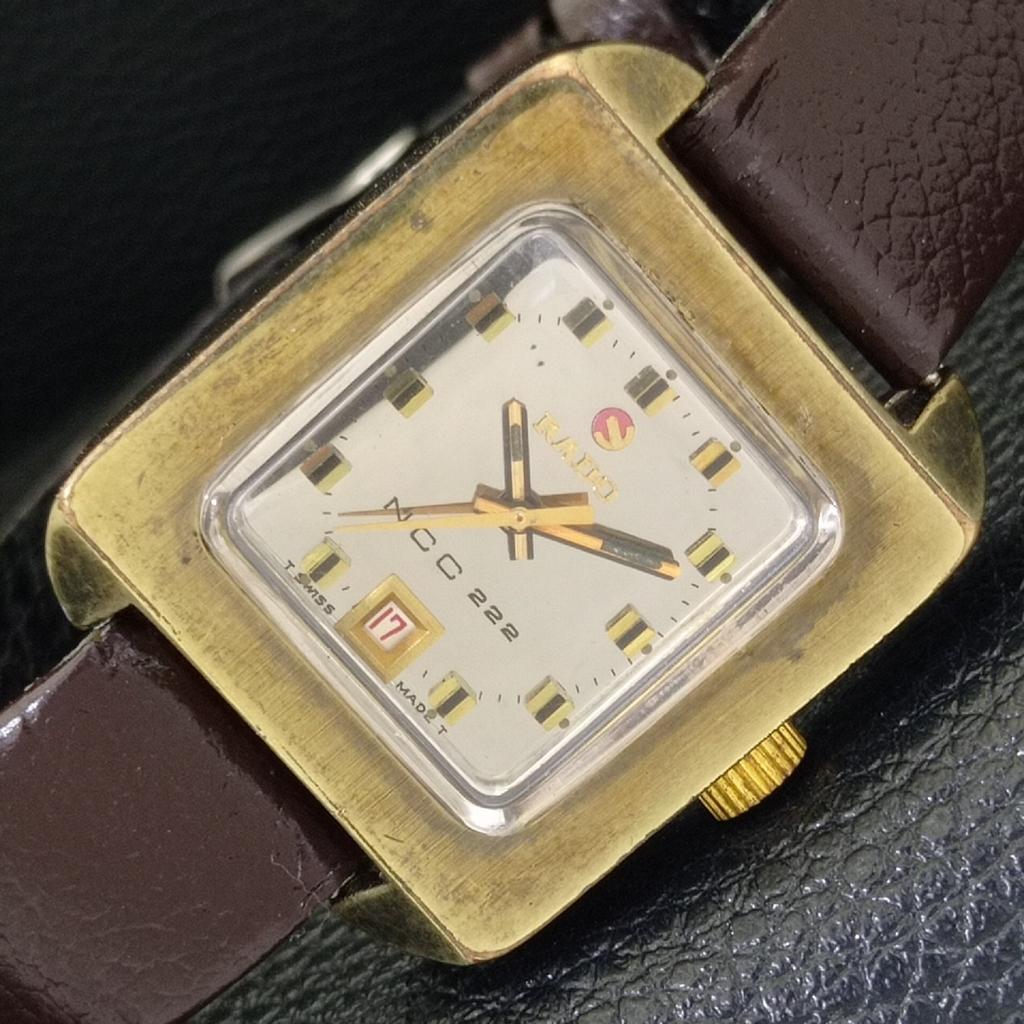 VINTAGE RADO AUTOMATIC NCC 222 SWISS WOMENS ORIGINAL DIAL WATCH A700353-5 R202-a700353