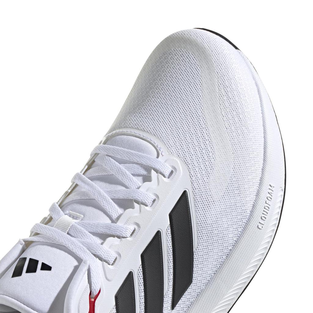 Adidas Core Runner 5 Wide Running Footwear Size cm Shoes, NKE53, White/Core Black/Better Scarlet, 26.5 (IE0551)