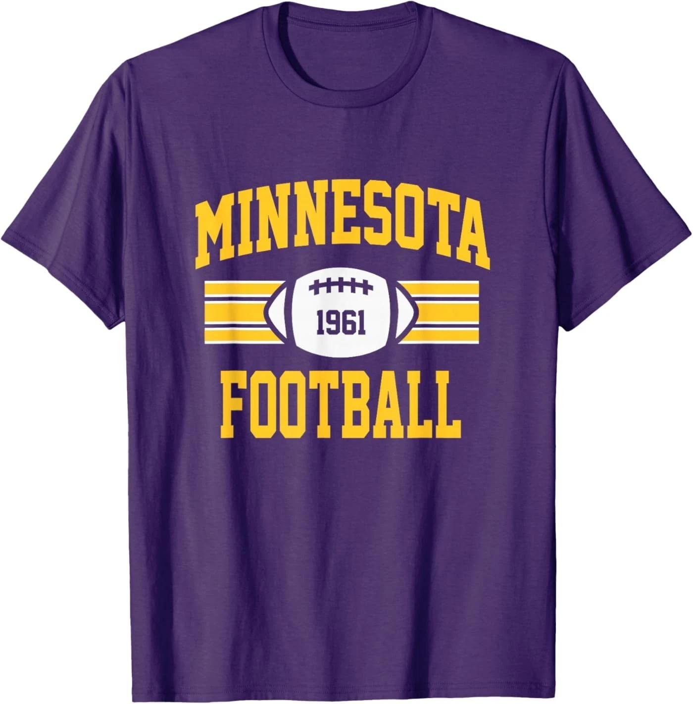 

Minnesota Football Athletic Vintage Sports Team Fan Gift T-Shirt 2XL