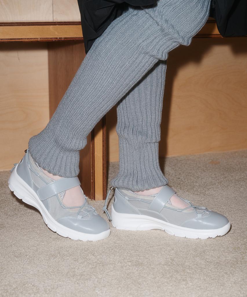 Tthone Freya Strap Velcro Sneakers 4Cm [Grey]