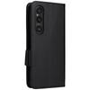 For Sony Xperia 1 VI Case with Wrist Strap Litchi Texture PU Leather Wallet Phone Cover