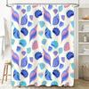 Colorful Seashell Blue Pink Bath Shower Curtain Set for Bathroom Decor 3D Printed Fabric Waterproof Shower Curtain with Grommets