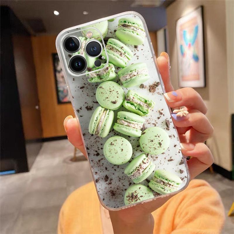 Phone Case For Iphone 17ProMax Air 16 15 14 13 Pro Max 15 16 Pro 15Plus Dessert Ice Cream Macarons Candy