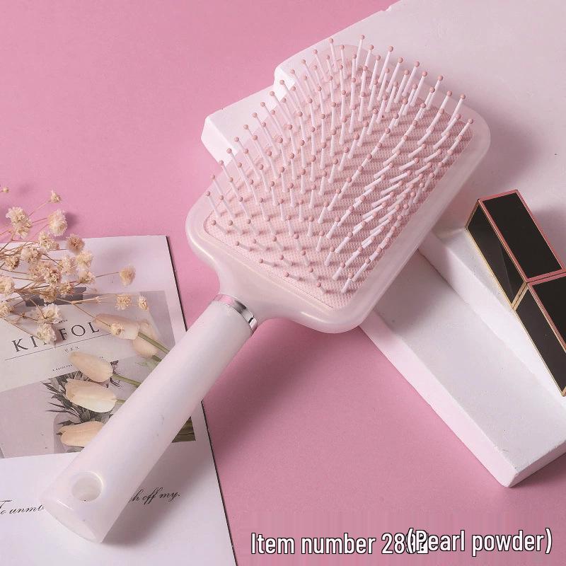 Mermaid Macaron Color Air Cushion Comb: Fluffy, Elastic Massage Comb for Women's Hairdressing, Customizable for Enhanced Hair Care