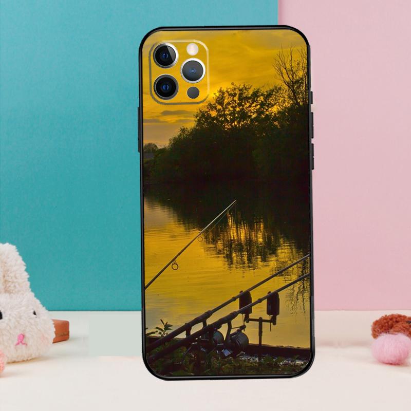 

Fishing Rod Phone Case For iPhone 16 15 14 12 11 13 Pro Max 12 13 mini XR 15 16 Plus 16e Cover Coque iPhone 13