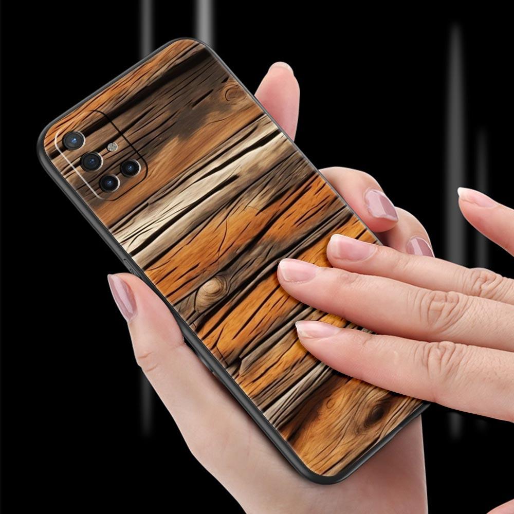 Phone Case For Oneplus 13R 13 12 10T 11 R10 Nord N100 N200 N10 9 9R CE 2 3 Z Pro Lite Soft TPU Cover Luxury Vintage Wood Grain