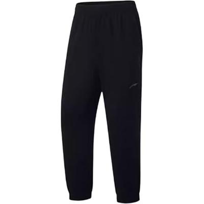 Li Ning Sports Quick-Dry Breathable Regular Long Pants Casual Pants Men Pants Black AYKT095-1