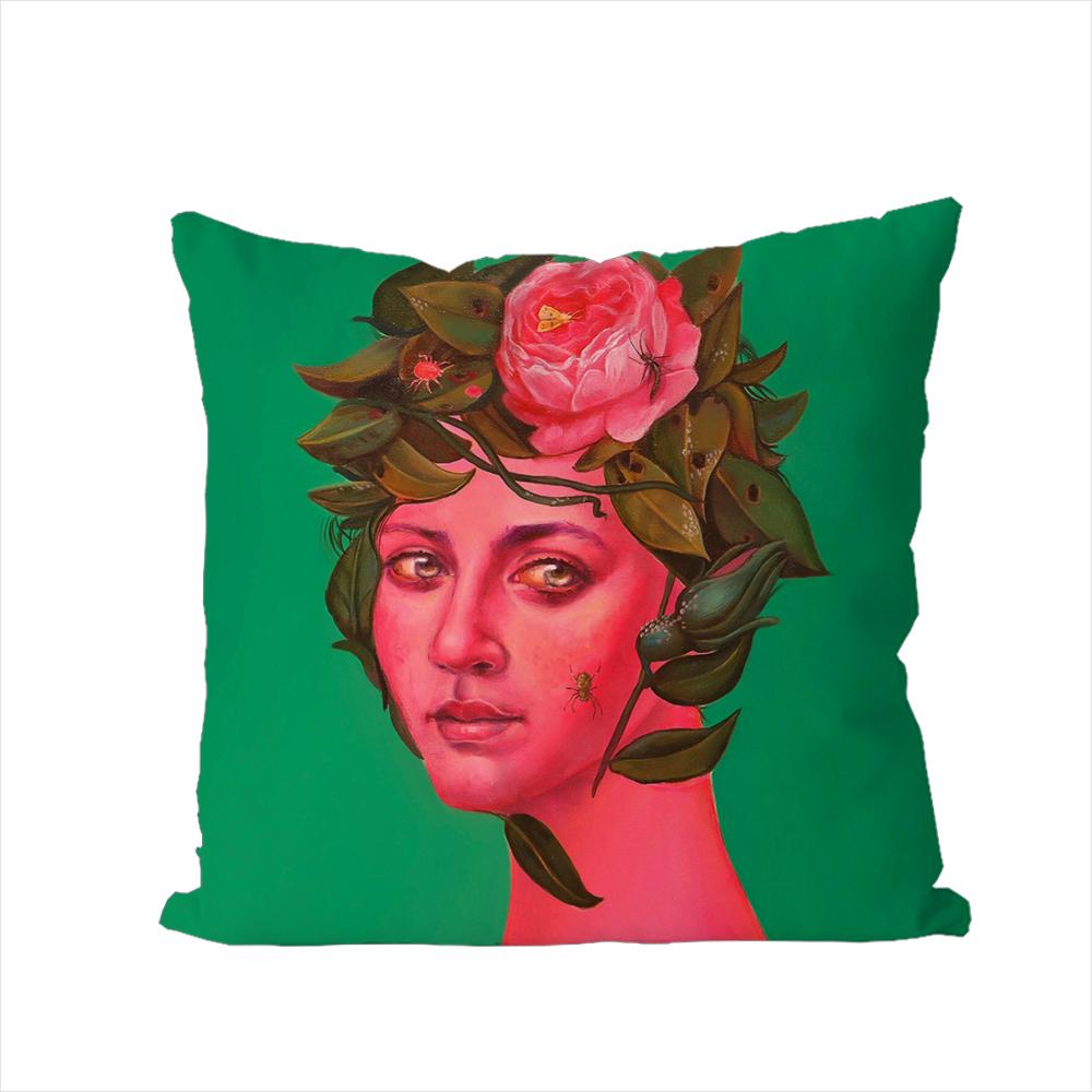 Natasha Lelenco Abstract Art Pillow Case For Car Sofa Decorative Home Double-sided Print Plush Square Throw Pillow Cushion Cover