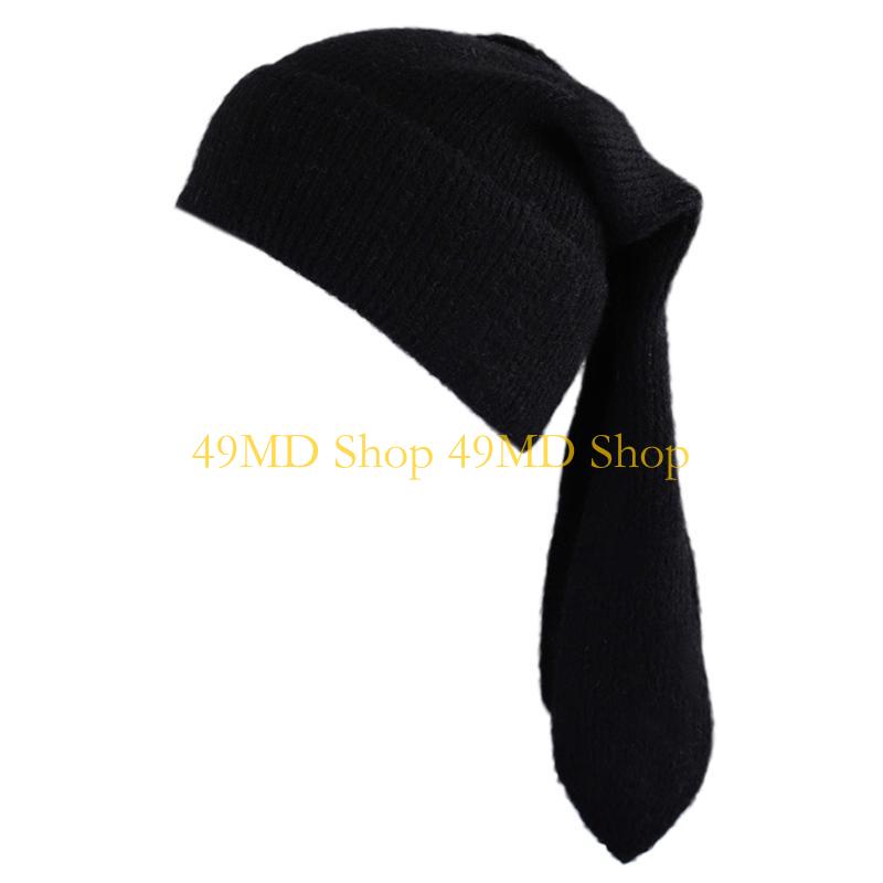 49MD Winter Rabbit Ears Hats for Women Winter Warm Skullies Knitted Hats