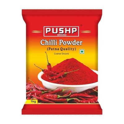 Grob gemahlenes rotes Chilipulver der Marke Pushp Mirchi (1kgPackung mit 1)