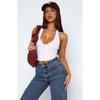 Women Sexy Halter V Neck Slim Fit Backless Cami Tank Top