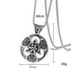 European Retro Punk Claddagh Pendant Necklace for Men