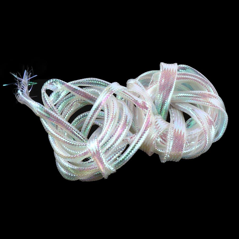 Pearl White Fishing Maylor Tube Flash Braided Tubes Fish Scale Body Tube Fly Pearl Maylor Tube