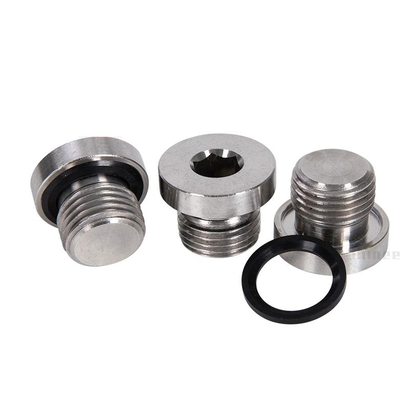 1/5/10pcs 1/8" 1/4" 3/8" 1/2" 3/4" 1" G1.2 BSP Male Countersunk Flange Hex Square End Plug Cap 304 Stainless Steel Pipe Fitting