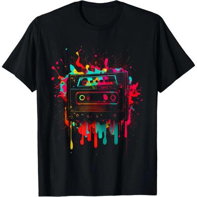 80s Vintage Retro Music Outfit 80s 90s Costume Theme Party T-Shirt