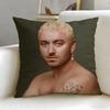 Popular Singer Sam Smith Cushion Cover Soft  EasyWash Pillow Case  Versatile for Couch Bed Travel and Office