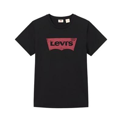 Levis Comfortabel Casual Losse Pasvorm Ronde Hals Korte Mouw T-shirt Heren Tops Zwart 002A0-0001