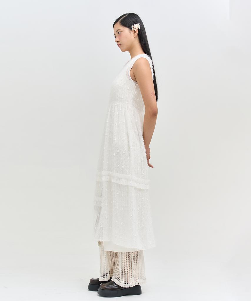 Editeom Defective Dress-White