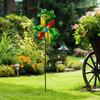 Iron Metal Windmill Sculpture Removable Wind Collectors Rotator Gardening Plug Pinwheel  Yard