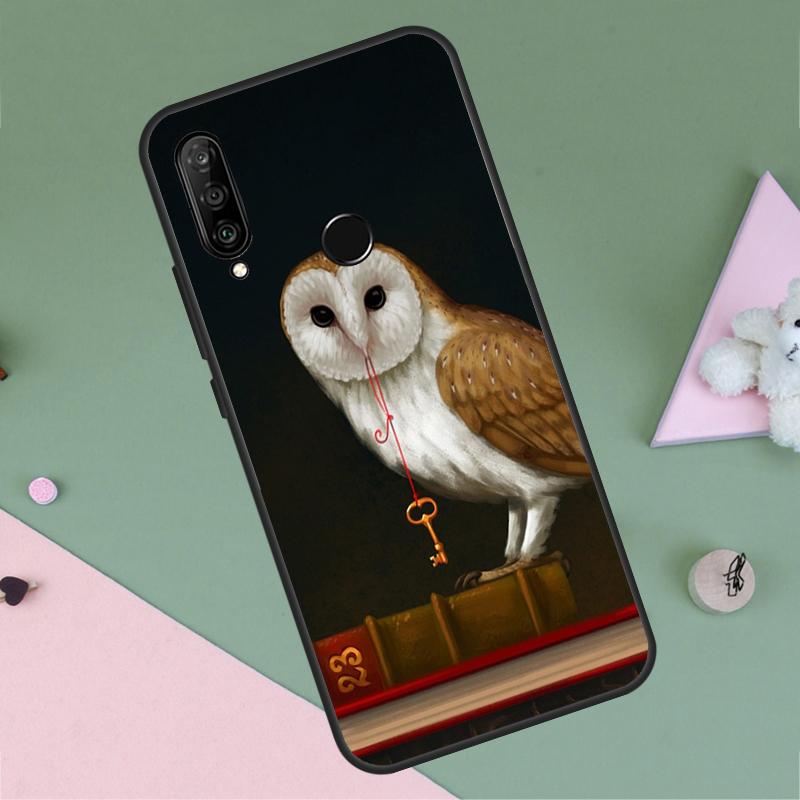 Cartoon Owl For Huawei Nova 9 10 SE Y91 Y61 Y90 Y70 Y60 Y72 12s 12i 11i 7i 8i P60 Pro P30 P40 Lite Case