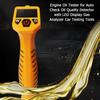 Engine Oil  Detector with LED Display Gas Analyzer Car Testing Tools   Portable for Accurate Msurement Yellow ABS