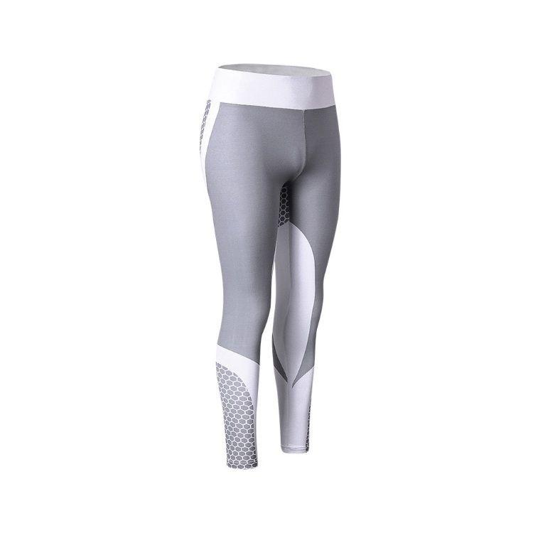 Sportowe Legginsy Fitness Treningowe Szare Rozmiar S Getry Do Ćwiczeń