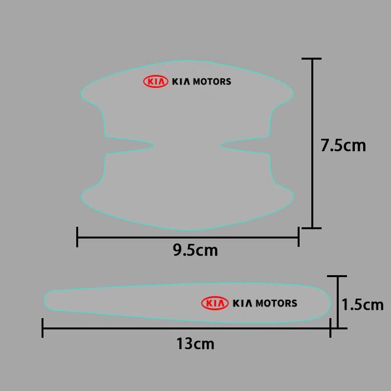 for KIA Sportage Rio Ceed Picanto K5 K9 Sorento Transparent Car Door Handle Bowl Sticker Anti-collision Strip auto Accessories