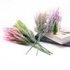 Künstliche Plastikblume Lavendel Mehrfarbig Vasen für Heimdeko Hochzeit Braut Halteblumen Material Haushaltsprodukte