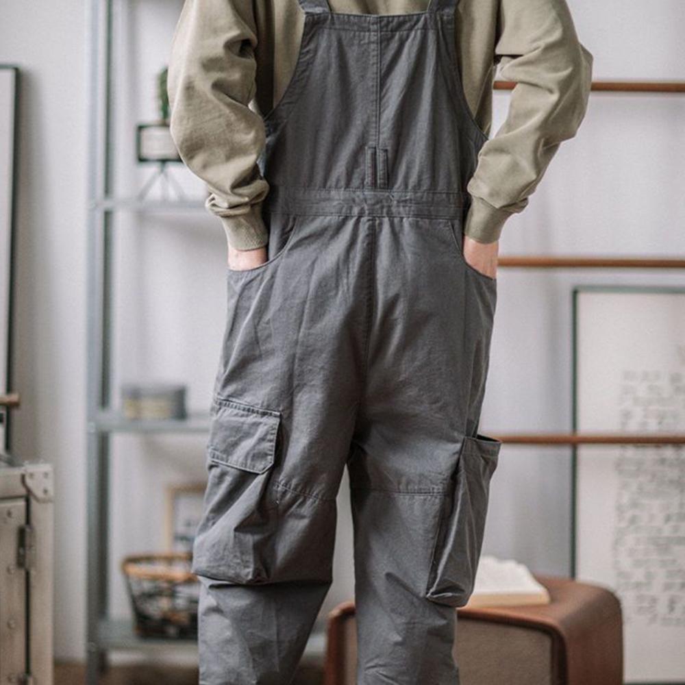 Men's Pants European and American Vintage Men's Cargo Pants Loose Plus Size Casual Export Overalls