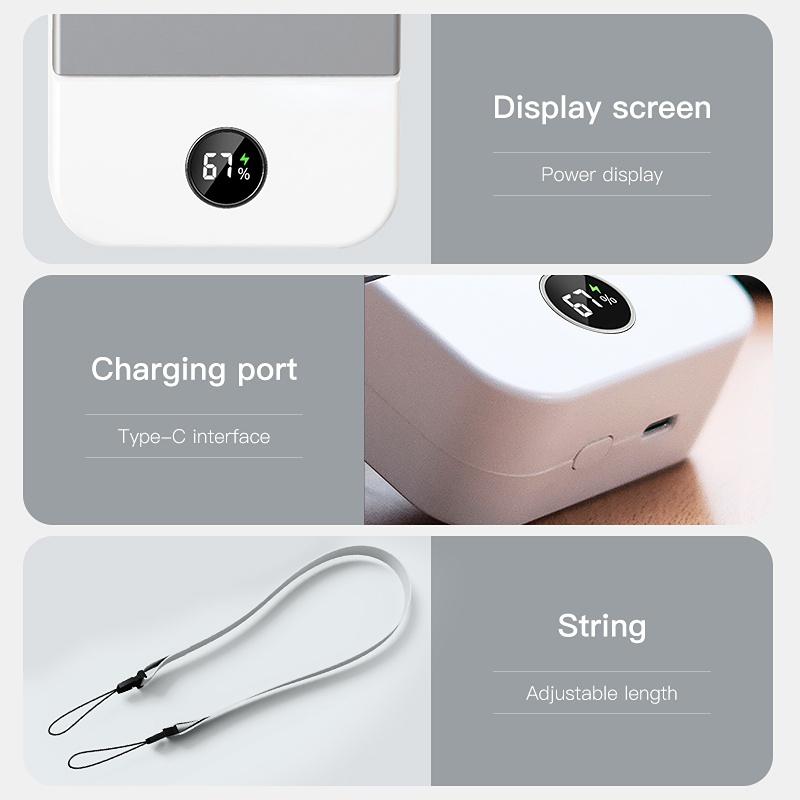 Portable Mini Fan 5V USB Rechargeable Fans Outdoor Standing Silent Neck Fan Hand Desk Small Air Cooler Fan Neckband Fan Cooling