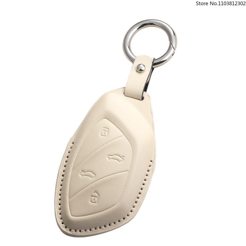 3 Buttons Leather Key Cover Case for MG 4 2026 Mg4 Ev MG HS GT ZS EV ZX MG5 MG6 for Roewe RX3 RX5 RX8 ERX5 I6 I5 Car Accessories