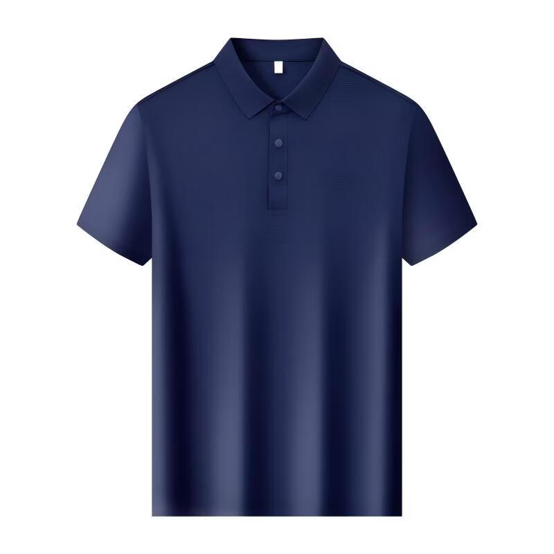 Men s Waffle Texture Quick-Dry Polo Shirt 5XL