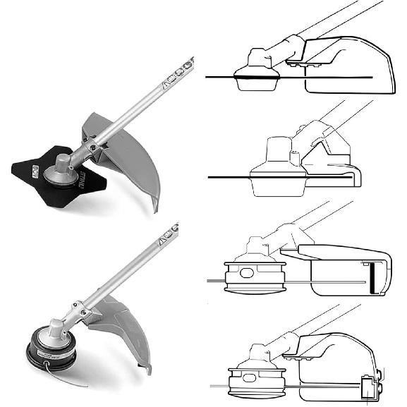 Replacement Weed Eater Gear Head for Stihl String Trimmer Attachment Part FS55 FS80 FS85 FS 90 FS94R FS 111 RX FS120 FS130 FS131 FS 240 FS250