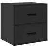 VidaXL Wall-mounted Bedside Table Black 40x31x39.5 Cm, Cabinet, Side Table, Bed Cabinet, Bedside Cabinet, Nightstand 848724