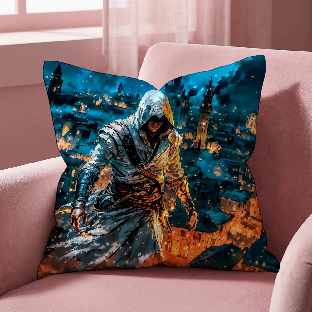 PassionA-AssassinsS C-CreedS Cushion Cover Multi-Scene Pillow Cover for Home & Car - Reversible, Soft & Durable for Daily Use