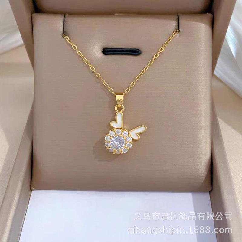 Rotating Dragon Necklace Women'S Light Luxury Personality Versatile Jewelry