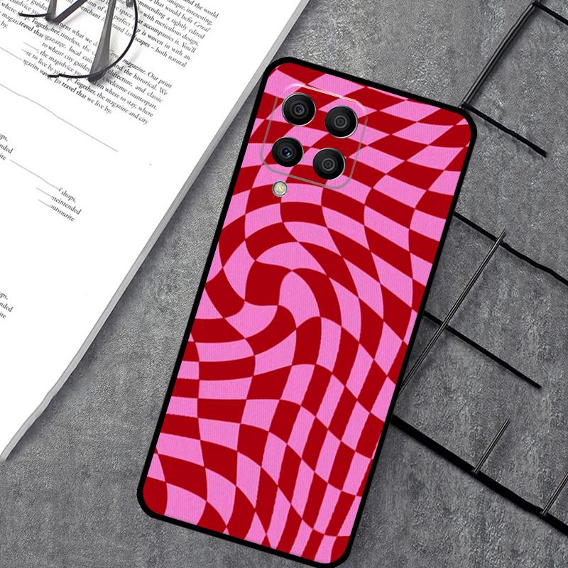 Crazy Checkered Case For Samsung Galaxy M55 M31 M13 M11 M12 M14 M15 M06 M16 M36 M56 M53 M32 M52 M35 M34 M54