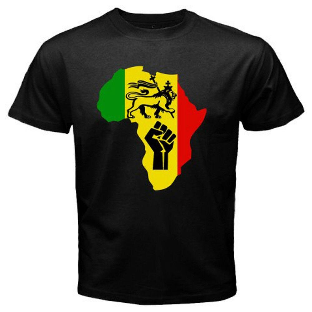 

Черная футболка с логотипом Africa Rasta Power