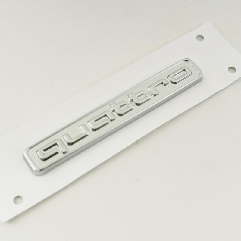 3D ABS Černé Logo Quattro Znak Nálepka Odznak na Auto Pro Audi A3 A5 A4 A6 A7 A8 A1 A2 S3 S4 TT Q3 Q7 Q5 Quattro Nálepka Příslušenství