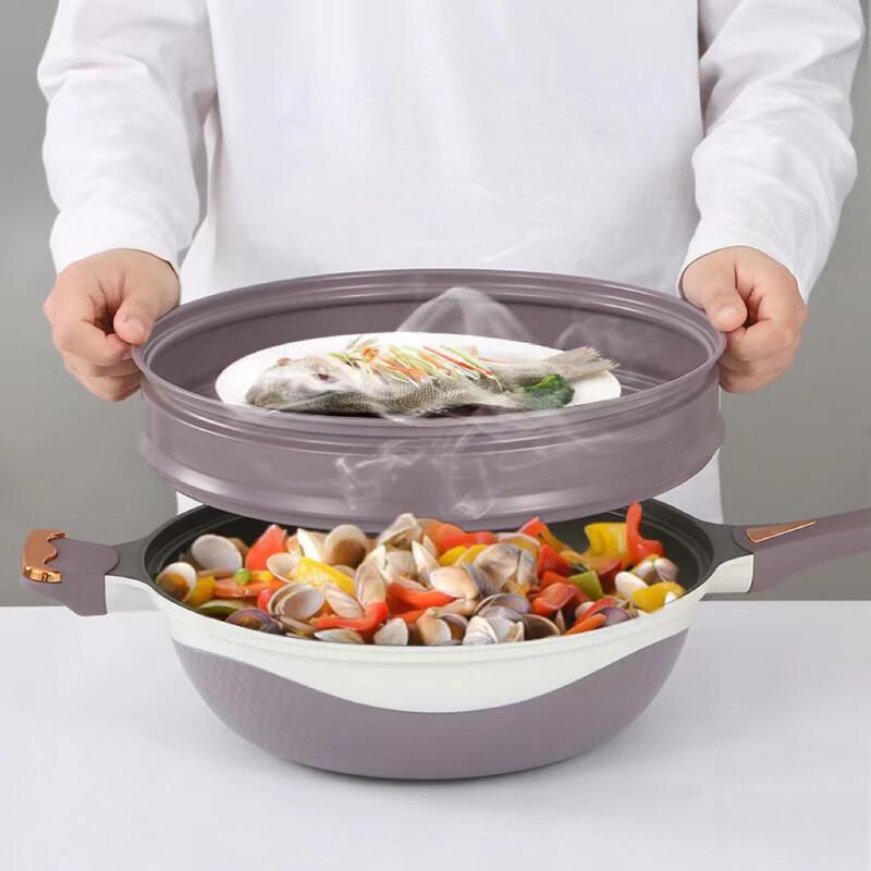 ZISIZ Dual-Color Titanium Non-Stick Pan