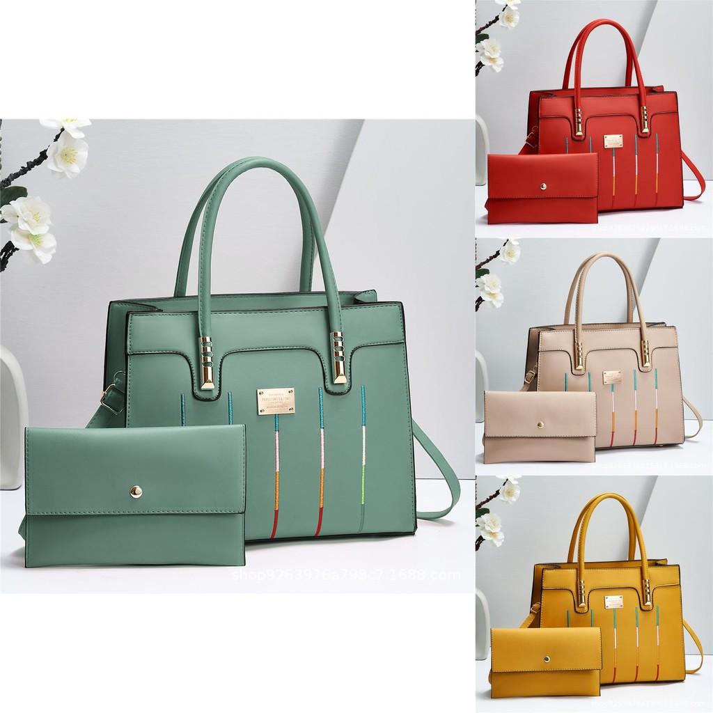 Stylish Colorblock Letter Handbag For Women With Soft Handles And Medium Size