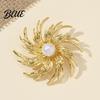 Versatile Accessory Pin Zinc Alloy Brooch Pin Flower Shape Lapel