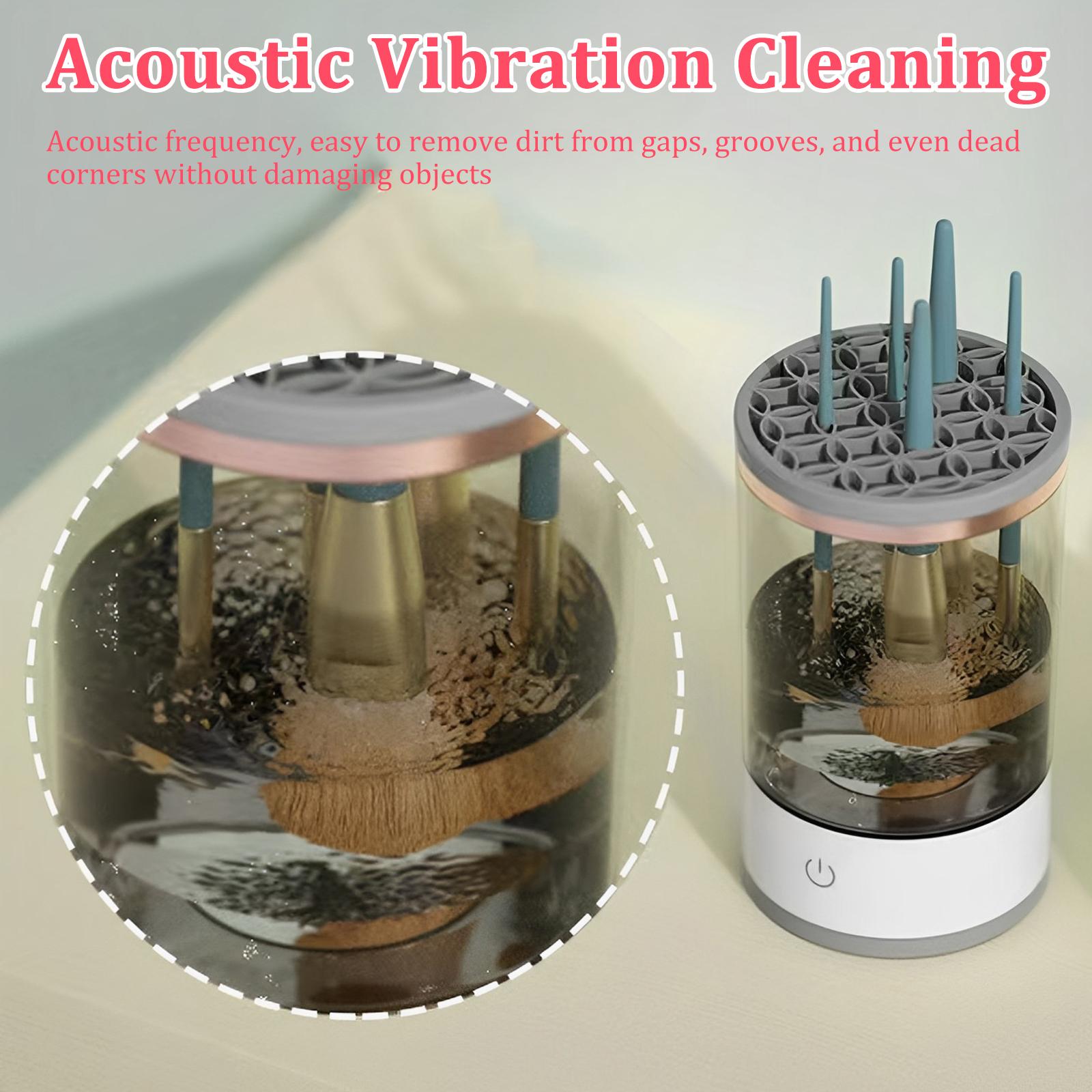 

Electric Makeup Brush Cleaner Portable 3-in-1 Automatic Makeup Brush Cleaner Machine USB Powered Deep Cleaning Cosmetic Fast Dry белый