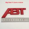 Für Audi RS3 3D Metall ABT Logo Buchstaben Auto Emblem Abzeichen Für Audi A5 A7 A1 SQ5 TT RS6 RS3 Q7 Q5 Q8 A3 VW Golf 7 ABT Aufkleber Zubehör