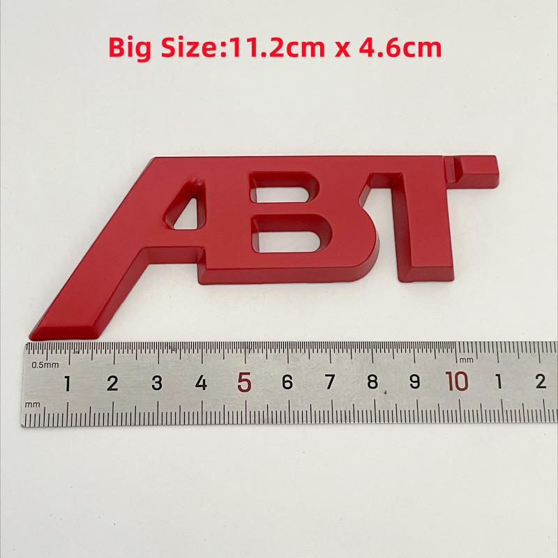 Für Audi RS3 3D Metall ABT Logo Buchstaben Auto Emblem Abzeichen Für Audi A5 A7 A1 SQ5 TT RS6 RS3 Q7 Q5 Q8 A3 VW Golf 7 ABT Aufkleber Zubehör